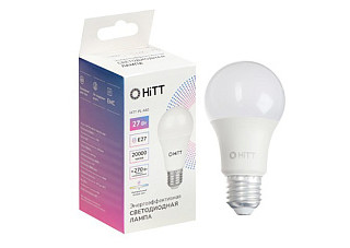 Лампа светодиодная HiTT-PL-A60-27-230-E27-4000 27Вт (0017)