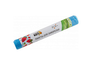 Пакеты для заморозки 30 шт/рулон 25x32 см Рыжий кот ПНД арт.310983