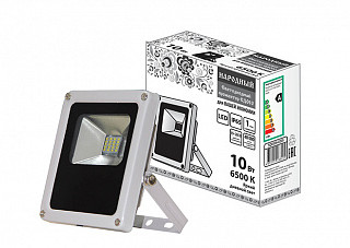 Прожектор светодиодный СДО10-2-Н 10 Вт, 6500 К, серый (0336-0205)