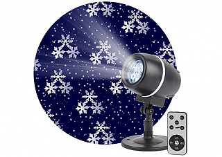 Проектор ERA ENIOP-08 LED Снежный вальс, 220В.  IP44 (501)   