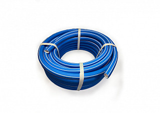 Шланг резиновый ТЭП COLOR армированный (Синий с белой полосой, внутр. белый слой) (18x24мм, L=20м)