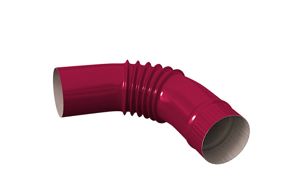 Колено гнутое SOKROF RAL 3005 Красный (d=90мм)