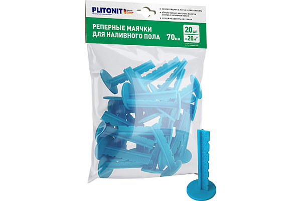 Маяки реперные PLITONIT самоклеящиеся - 20шт в пакете