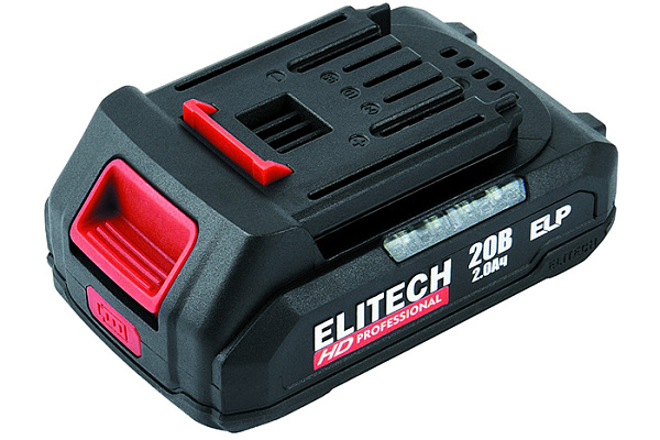 Аккумулятор ELITECH АКБ HD RCB 2020S ELP, 20В, 2,0Ач E0911.089.00