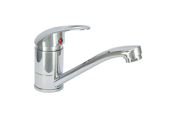 Смеситель для умывальника Juguni 0420/В (Излив-поворотный 16см, Шпилька, Картридж-40мм) 611