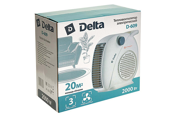 Тепловентилятор DELTA D-609 : 2000 Вт(8)