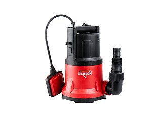 Насос дренажный ELITECH НПД 400-5П (400Вт, Расход-180л/м, Напор-8м,Частица-5мм, пласт. корпус)