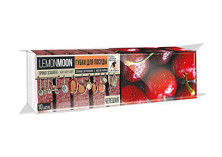 Губки для посуды LEMON MOON крупнопористые ЧЕРЕШНЯ (100х71х35см) 10шт L015 / 16