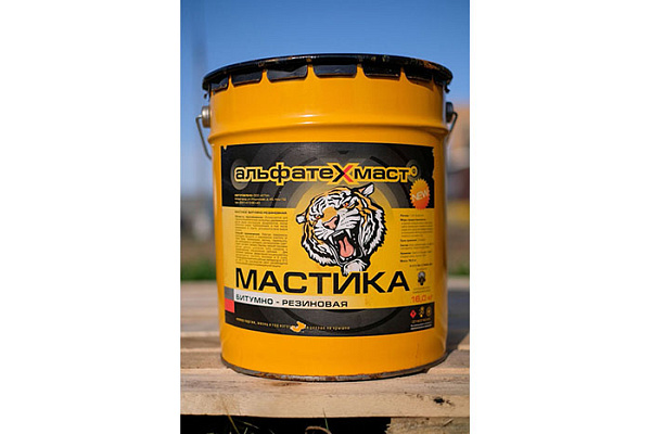 Мастика битумно-резиновая АльфаТехМаст ведро (18,0кг)