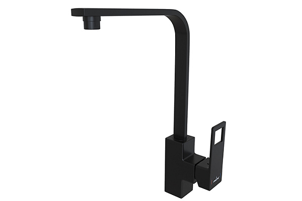 Смеситель для кухни 35k MIXLINE ML34-032 Solo Black (Латунь,Высота излива 29см,Картридж 35мм,бок.р.)