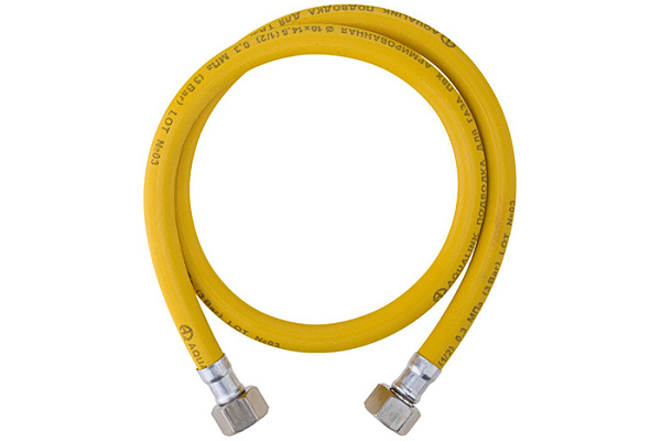 Подводка ПВХ для газа AQUALINK (1/2) Г/Г 80см (07204/07056) (1/100)