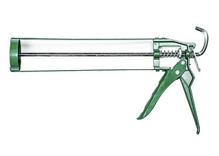 Пистолет для герметика ДЛЯ ДЕЛА 121 скелетный усиленный с системой Антикапля