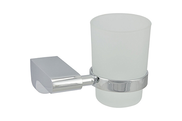 Подстаканник одинарный Solinne Mirror B-82704, хром, стекло-сатин (2546.145)