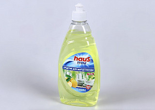 Жидкое средство для мытья посуды Haus Frau Лимон 500мл (881)