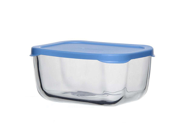 Контейнер SNOW BOX с голубой пл. крышкой 420 мл, 2 шт (53733BL)