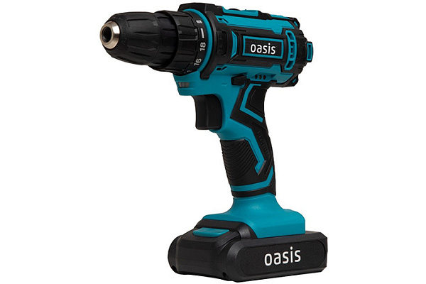 Дрель-шуруповерт OASIS ASB-18S NEW (18В, 400-1400об/мин, 50Hm, 2,4кг) 212 