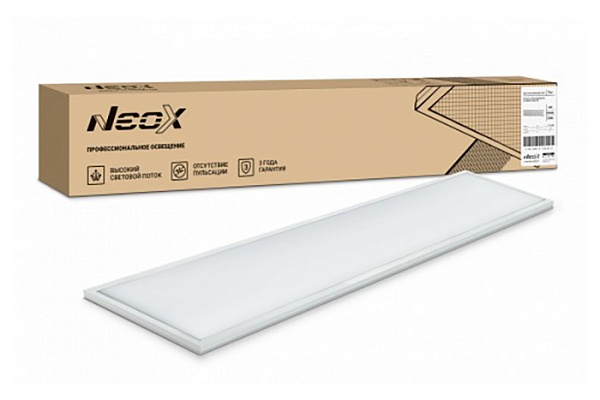 Панель светодиод NEOX ДВО-01 3665 36Вт ПРИЗМА 6500K 1195x180мм (329)