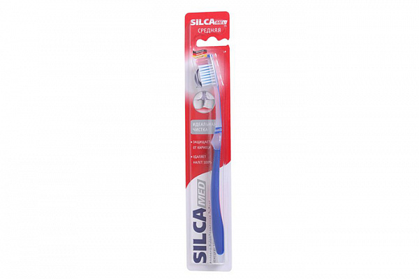 Зубная щетка SILCAMED (Силкамед) средней жесткости (827)
