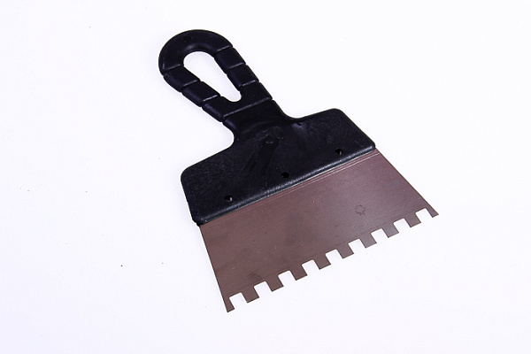 Шпатель нерж. зуб. пл./руч. 150мм зуб 8х8мм (85471)