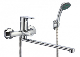 Смеситель для ванной Eleanti ELT2040 однорычажный с душем (Излив-длинный,L=32cм,Картридж-35мм) (812)