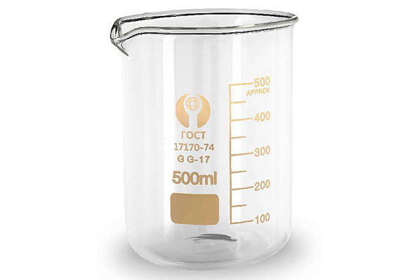 Мензурка 500 мл стекло