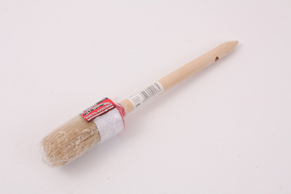 Кисть круглая MTX "Стандарт" №10х40мм, деревянная ручка, натуральная щетина (82080) 12/360