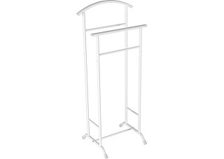 Вешалка костюмная "Стиль-3" (Белый)