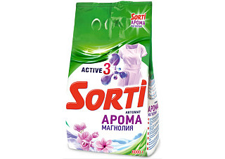 Порошок стиральный SORTI автомат арома магнолия 6кг