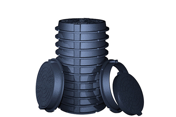 Люк ПП Т-630 черный до 25 тонн У, d крышки=76мм,d=63мм, h=100мм (47,0кг) 