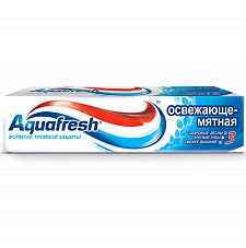 Зубная паста АКВАФРЕШ +3 освежающе-мятная 100мл (407)