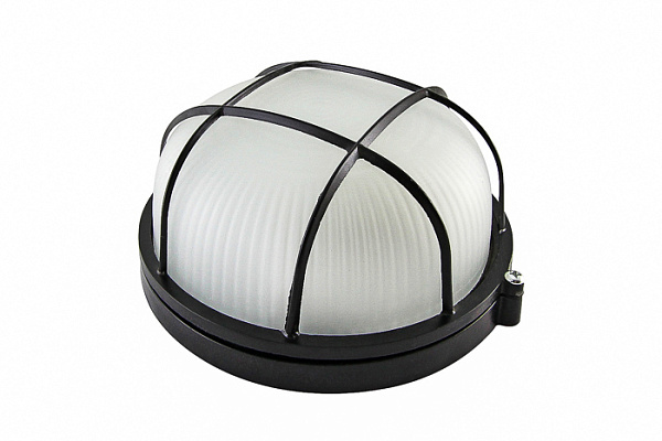 Светильник TDM НПБ1302 черный/круг с реш. 60Вт IP54 (0303-0033)