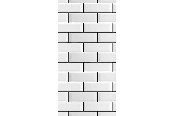 Панель ПВХ фотопечать White Brick (2700х250мм) 8237 