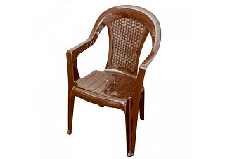 Кресло садовое пластмассовое г.Пятигорск Ротанг шоколад 