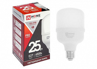 Лампа светодиодная IN HOME LED-HP-PRO 25Вт 230В E27 6500К 2250Лм (064)
