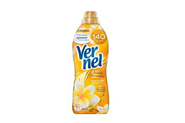Кондиционер для белья ВЕРНЕЛЬ (vernel) арома чарующая ваниль 870мл (1/12)