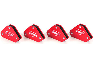 Магнитный уголок ELITECH усилие=5кг, углы 45/90/135 блистер, 4штуки 0606.017900