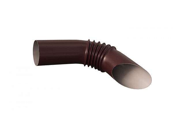 Отмет гнутый SOKROF RAL 8017 Шоколадно-коричневый (d=90мм)