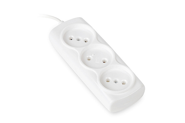 Удлинитель SmartBuy, 3 гн. 1,5м. 6А/1,35кВт без заземления ШВВП 2х0,75мм² (SBE-10-3-1,5-F)/60(1445)