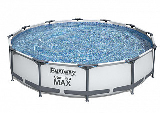 Бассейн каркасный Bestway Steel Pro Max (фильтр, насос) (366х76см, 6473л, 1249л/ч, уп.1) (56416)