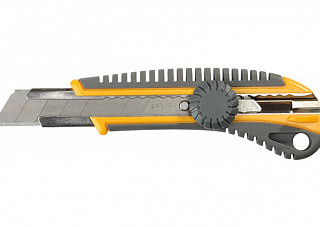 Нож STAYER с винтовым фиксатором KS-18, сегмент. лезвия 18 мм ( 09161_z01)