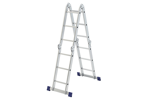 Лестница-трансформер СИБРТЕХ алюминиевая 4х3 h=3,9м до 120кг 97881