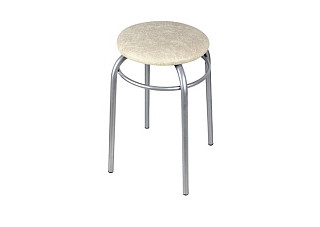 Табурет 22 (Модуль)  с кольцом жемчуг на хроме