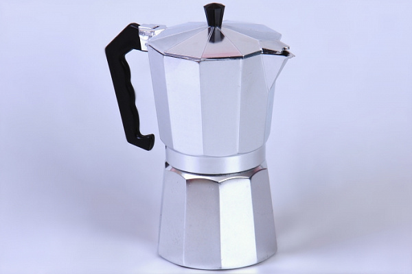Кофеварка гейзерного типа LARA 0,425л. (9х45 мл), для молотого кофе, алюм. корпус (LR06-73)