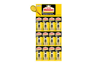 МОМЕНТ СуперМомент Высокопрочный Клей-гель секундный Туба на мульти-карте 12 х 3 г 1765968/144