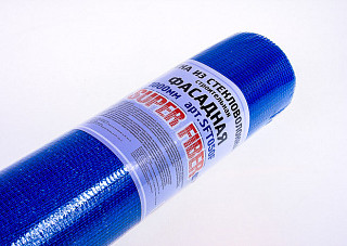 Сетка строительная SuperFiber ФАСАДНАЯ 1000мм.х50м синяя, 5х5 SFT050F/4 