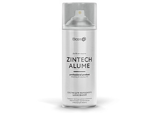 Грунт-эмаль Elcon Zintech Alume  аэрозоль (520мл)