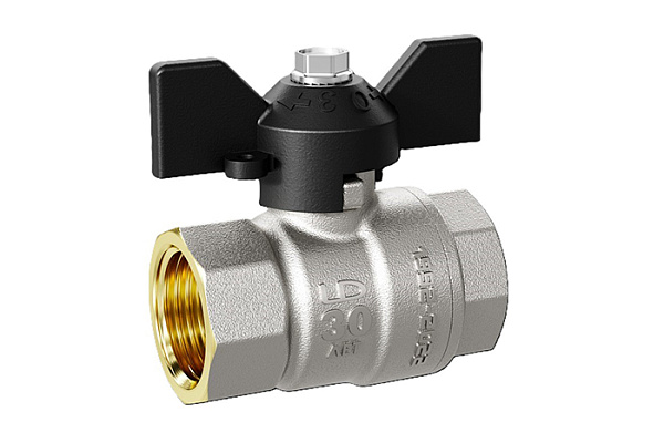 Кран шаровой латунный LD Pride 47.15 Г/Г ДУ15 Ру 40 бабочка (1/30)