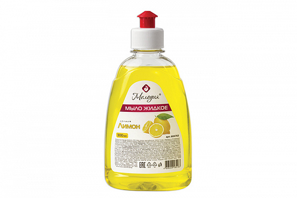 Мыло жидкое Мелодия Лимон, пуш-пул 300мл (604783)