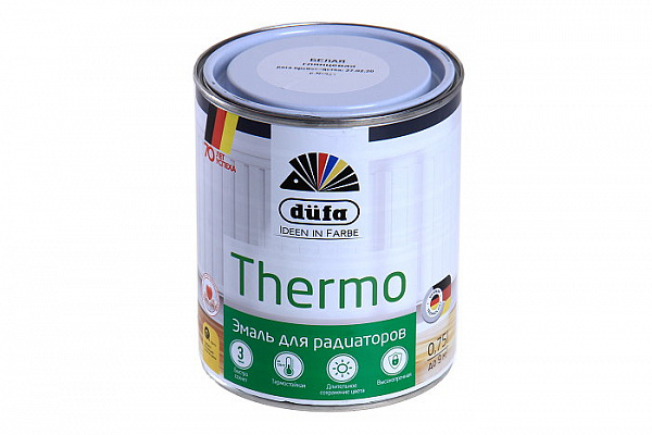 Эмаль для отопительных приборов Dufa Retail THERMO белая (0,750кг)