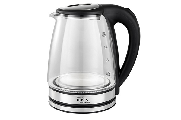 Чайник электрический OASIS K-8GS, черный 2000Вт (2,0л)